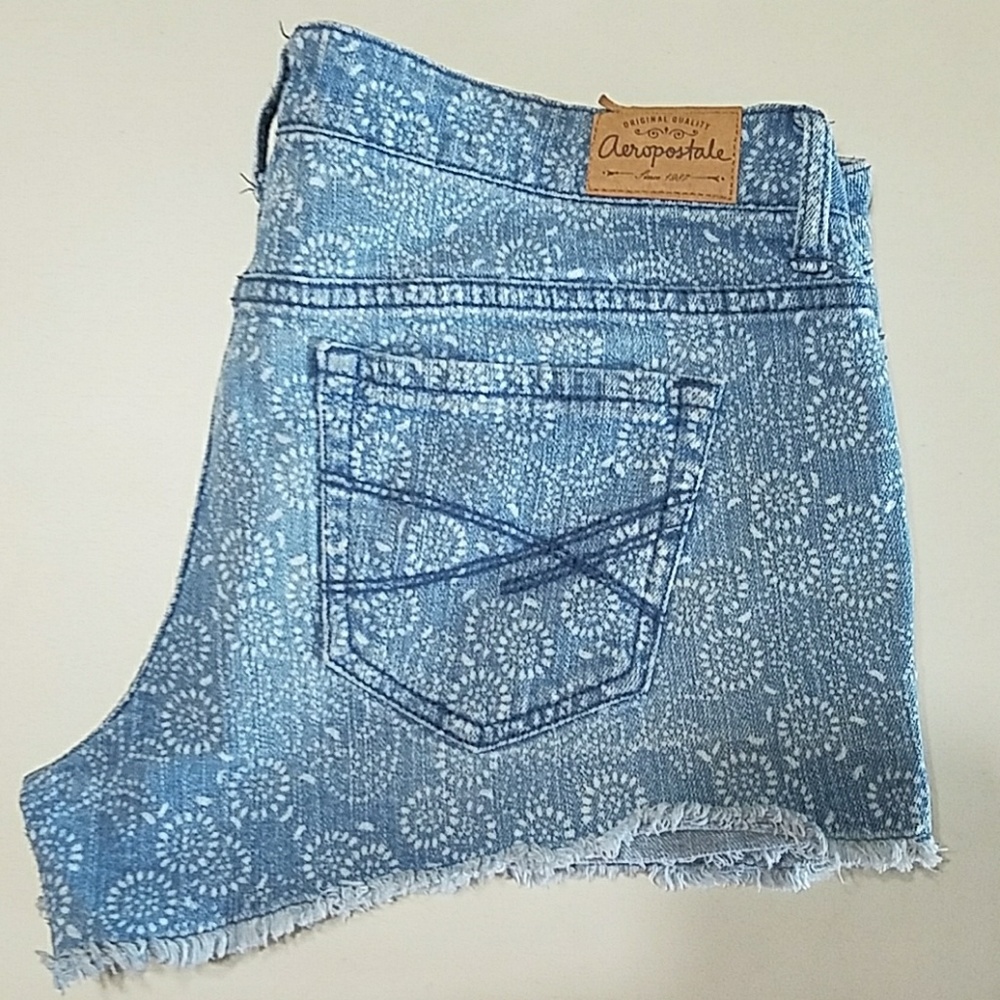 Aeropostale Jean Shorts with a Floral Design